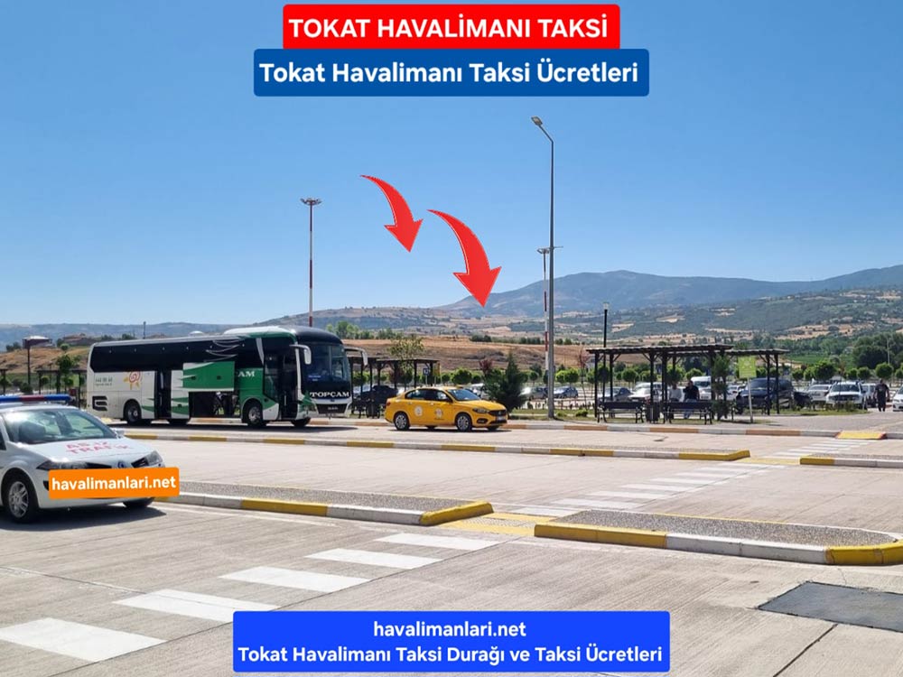 Tokat Havalimanı Taksi Durağı Gelen Yolcu Salonu Çıkışı